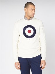 BEN SHERMAN SIGNATURE TARGET SWEATSHIRT ECRU