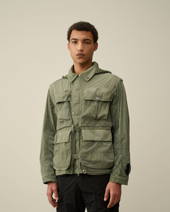 C.P. COMPANY CHROME-R GOGGLE UTILITY JACKET AGAVE GREEN