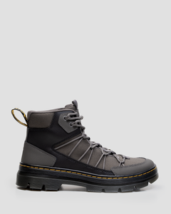 DR. MARTENS BUWICK EXTRA TOUGH LACE UP UTILITY BOOTS GUNMETAL