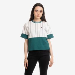 FILA WOMEN HANAE CROPPED TEE STORM BLANC DE BLANC