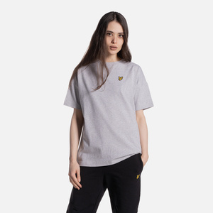 LYLE & SCOTT OVERSIZED T-SHIRT LIGHT GREY MARL