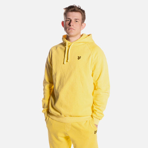 LYLE & SCOTT PIGMENT DYE HOODIE SUNSHINE YELLOW