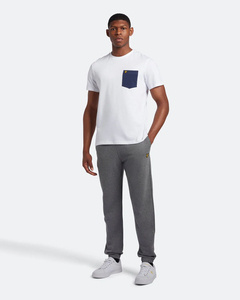 LYLE & SCOTT SLIM SWEAT PANT MID GREY MARL